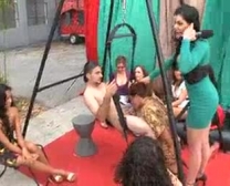 Horny Cfnm Sluts Sucking And Riding Strippers.