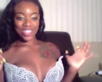 Ebony Sexy Babe Chases The Perv Until They Both Cum.