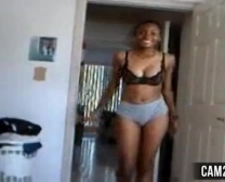 Ebony Stripping N Dress Off