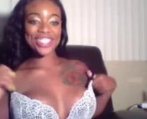 Sexy, Ebony Babe Riding A Monster Cock With Ease