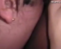 White Chick Sucking And Getting Covered In Cum