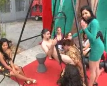Horny Cfnm Sluts Partying And Sucking Cock During A 5 Men Hear Threeway.