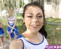 Cheerleader Blows Cock And Gets Facial After Cocksucking.