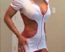 Busty Nurse In A Black, Latex Outfit, Kymberlee Is Spreading Her Legs Wide While Getting Fucked Hard