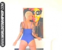 Horny Amber Rose Fucked In Favor To Her Lover As Well As Her Boyfriend