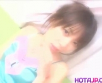 Japanese Teen Cutie Sits On Her Boyfriends Neck And Gets Banged.
