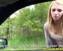 Amateur Blonde Hitchhiker Gets Doody.