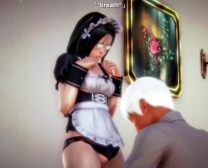 Brunette Hentai Maid Suck Pussy And Pee In 3Some Contract