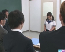 Stroking In Class Gets Aika Hoshino Spunk To Drink