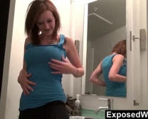 Sara Ejaculations In The Bathroom