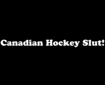 Hockey Canadense Mega-Puta Shanda Sopra Uma Ampla Vara