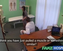 Fake Hospital G Spot Rubdown Gets Scorching Dark-Haired Patient Raw